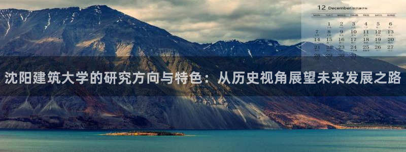 乐购平台发券：沈阳建筑大学的研究方向与特色：从历史视角展望未来发展之路