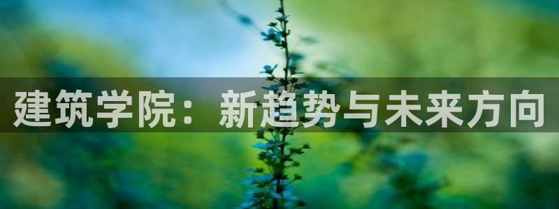 乐发娱乐平台黑钱：建筑学院：新趋势与未来方向