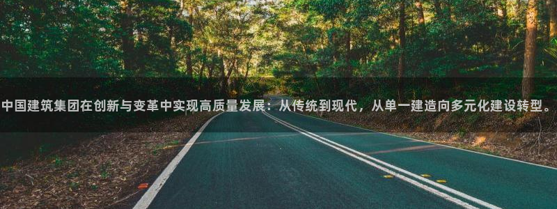 类似乐虎优发老虎机平台：中国建筑集团在创新与变革中实现高质量发展：从传统到现代，从单一建造向多元化建